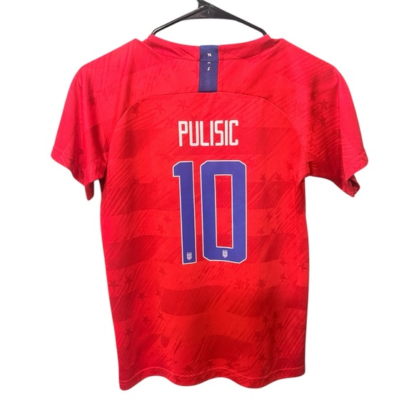 Nike 2019 Team USA Vaporknit #10 Christian Pulisic Jersey Size Youth Small - Picture 2 of 5